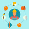 flat-construction-worker-vectors